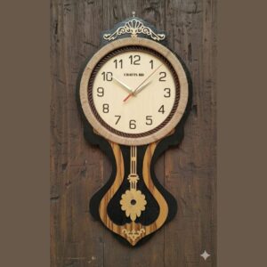 কাঠের দেয়াল ঘড়ি (Wooden Wall Clock)