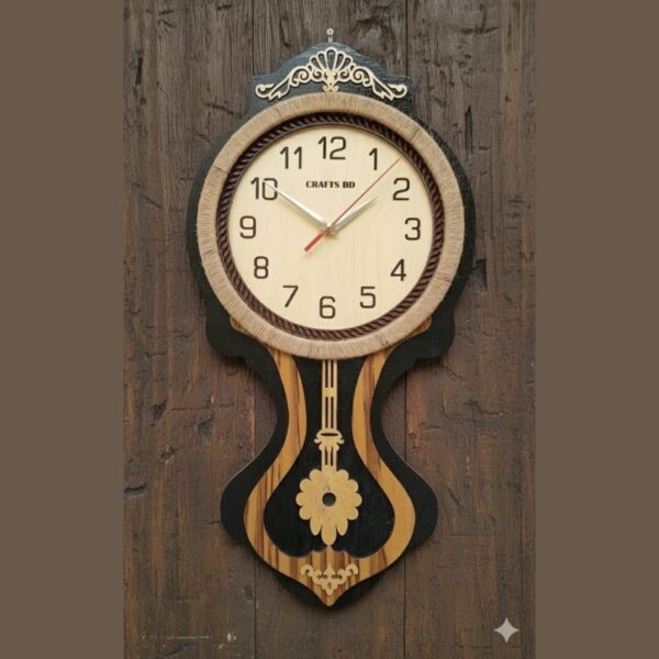 কাঠের দেয়াল ঘড়ি (Wooden Wall Clock)