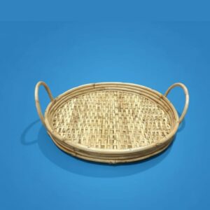 হাতে তৈরী বেতের ওভাল বাস্কেট (Cane made /Bread/Fruit Basket/Trey)